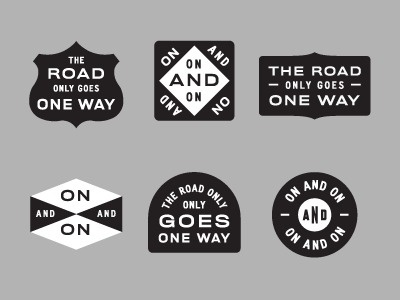 Dribbble - The Road by Dan Cassaro #old #form #logo #type #style