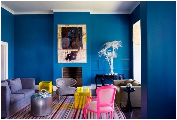 35 Incredible Neon Interior Designs #white #of #wall #blue #awesome #plant