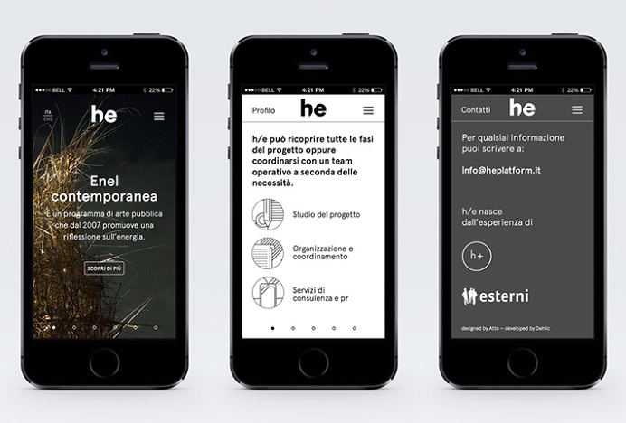 h/e by Atto #website