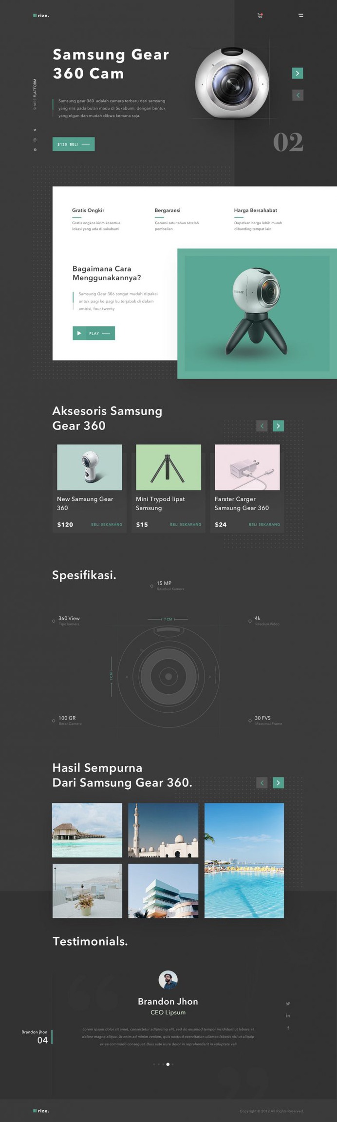 E commerce Home Page