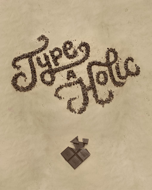 DanielleEvans_FoodType_02 #caligraphic #food #chocolate #photography #type #typography
