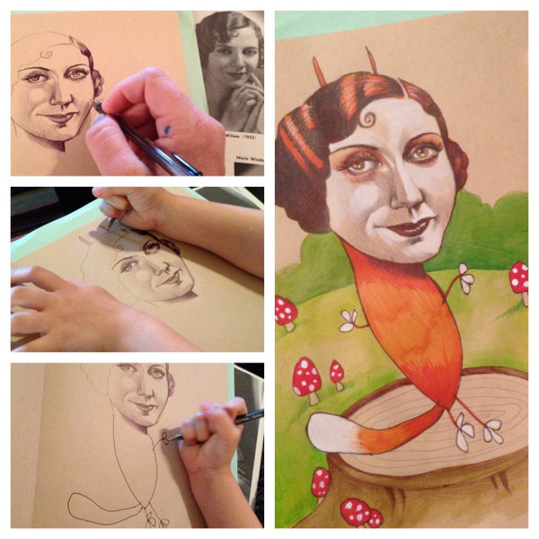 CJWHO ™ (Collaborating with a 4 year Old by Mica Angela...) #design #illustration #art #kids #collaboration #drawing