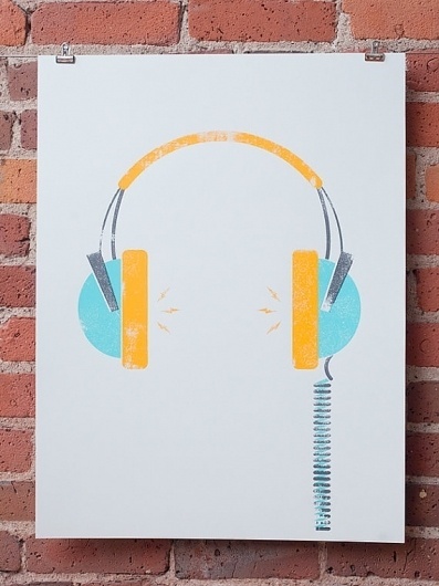Headphones by johnnyandstacie on Etsy #illustration #headphones