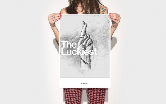 The luckiest - ignacio fretes #design #illustration #minimal #poster #typography