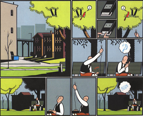 Jimmy Corrigan, the Smartest Kid on Earth. #corrigan #chris #graphic #novel #comic #illustration #jimmy #ware