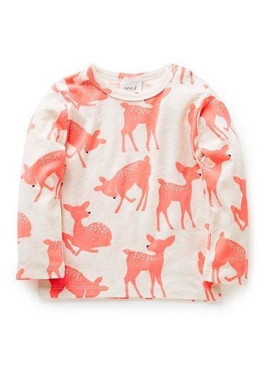 Baby Clothes | Bg Long Sleeve Deer Print Tee | Seed Heritage #deer