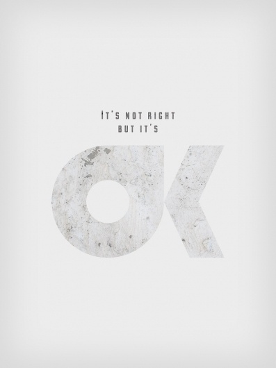 Dribbble - itsok_full.jpg by Felix, Gabriel #inspiration #ok #its #poster