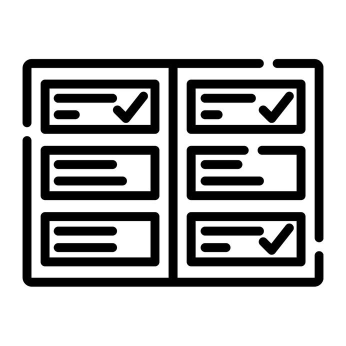 See more icon inspiration related to list, checking, tasks, tick, checked, interface and check on Flaticon.
