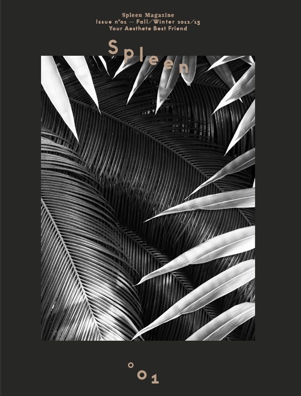 The issue 01 is officially out!SPLEEN Magazine n°01Cover by Sacha MaricGraphic Design by Alberto Moreu and Piero Di Biase //T WO.ITCh #print #design #cover #magazine #typography