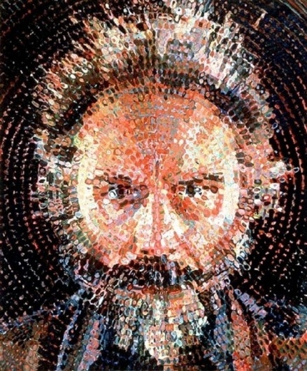 Tumblr #chuck #close #color #dots #paint