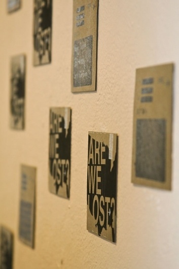 Post on the Behance Network #lost #postcard #letterpress #screenprint