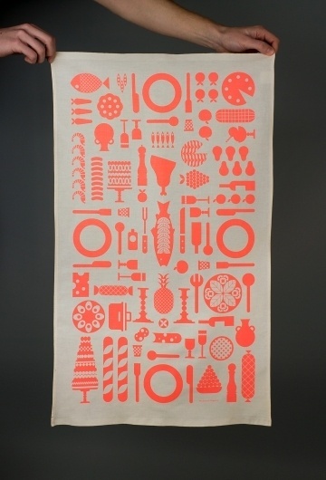 Tea Towel #vector #towel #christmas #scarf #illustration