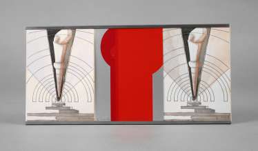 Prof., Gerlinde Beck, three graphics in the frame