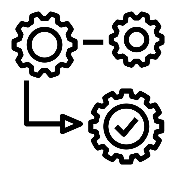 See more icon inspiration related to process, execution, edit tools, check mark, gears, operation, management, administration, circle and arrows on Flaticon.