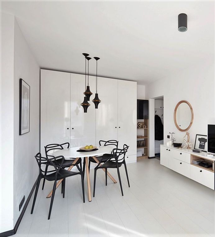 40 sqm Studio Apartment Renovation by Alex Calin - InteriorZine