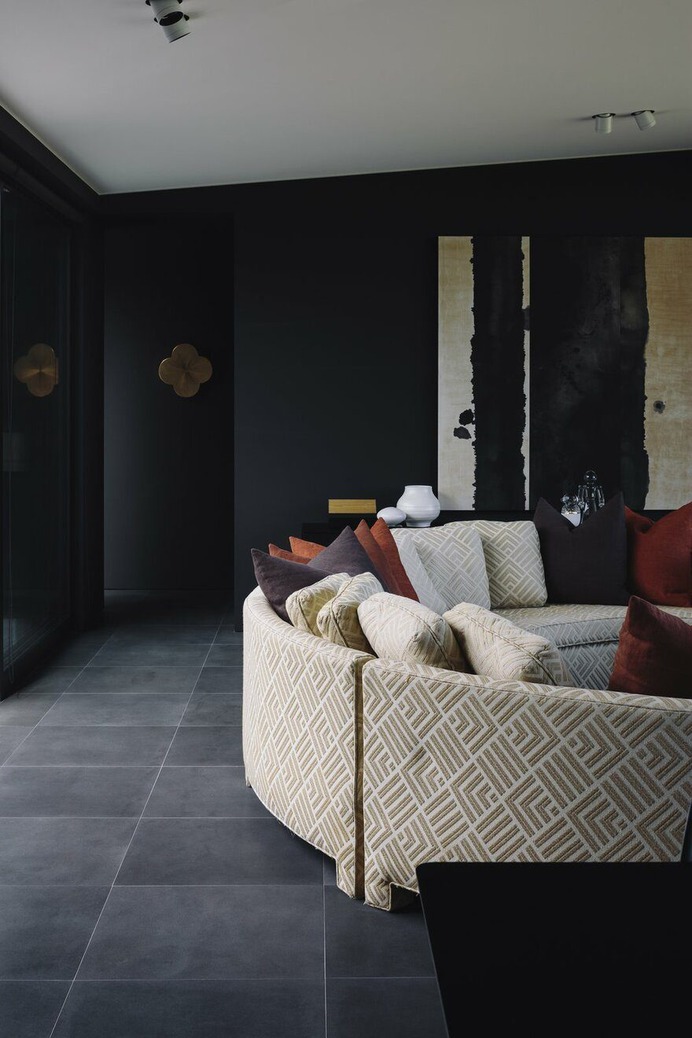 living room, Mountain house, Fearon Hay Architects, New Zealand