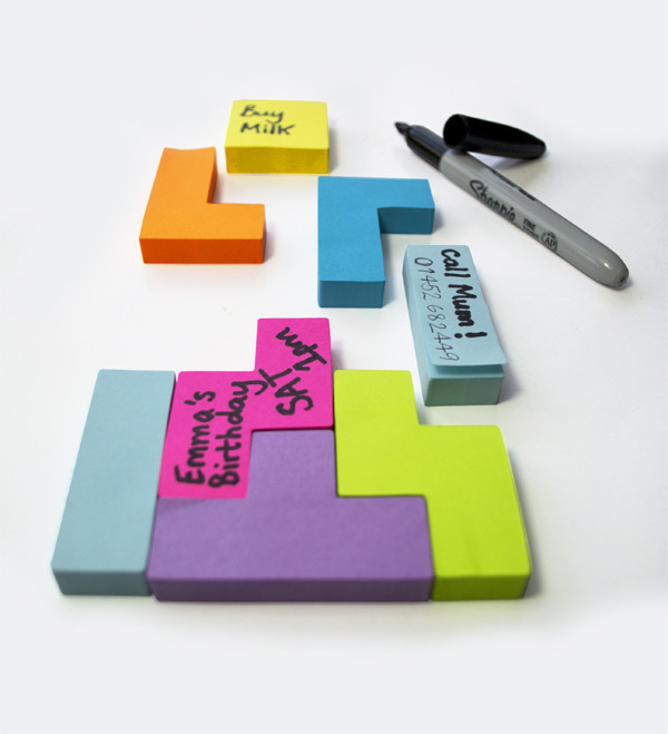 Tetris Sticky Notes #post #it #tetris
