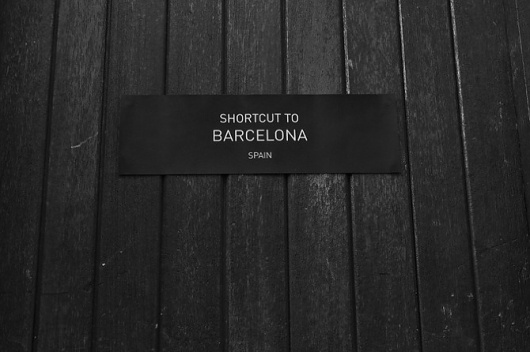 Shortcut to Barcelona - Jack Walsh #white #door #black #photography #jack #minimal #art #and #walsh