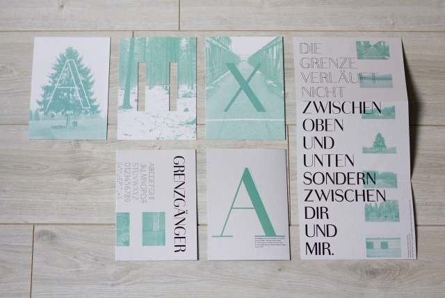 http://www.celinekriebs.com/ Grenzgaenger Font