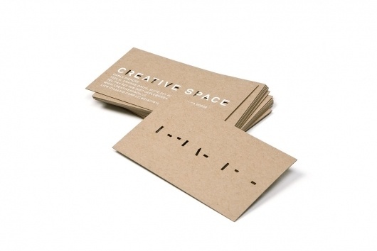 Business card design idea #143: Creative Space | RoAndCo Studio #cards #identity #business