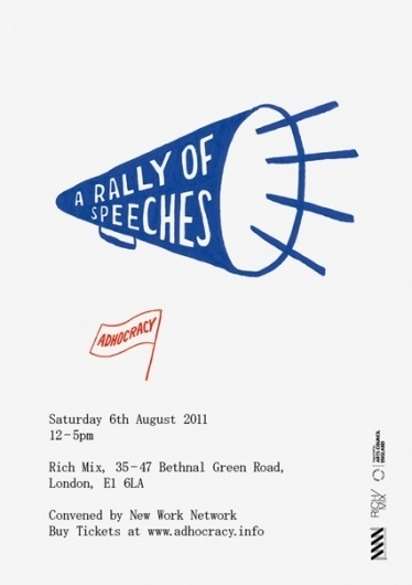 Fraser Muggeridge studio: Adhocracy, New Work Network 2011 #poster
