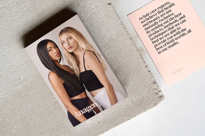 Anagen Atelier Identity - Mindsparkle Mag YUNGBLD designed the identity for Anagen Atelier – a high-end haircare studio. In 2019, the client decided to elevate their platform. #logo #packaging #identity #branding #design #color #photography #graphic #design #gallery #blog #project #mindsparkle #mag #beautiful #portfolio #designer