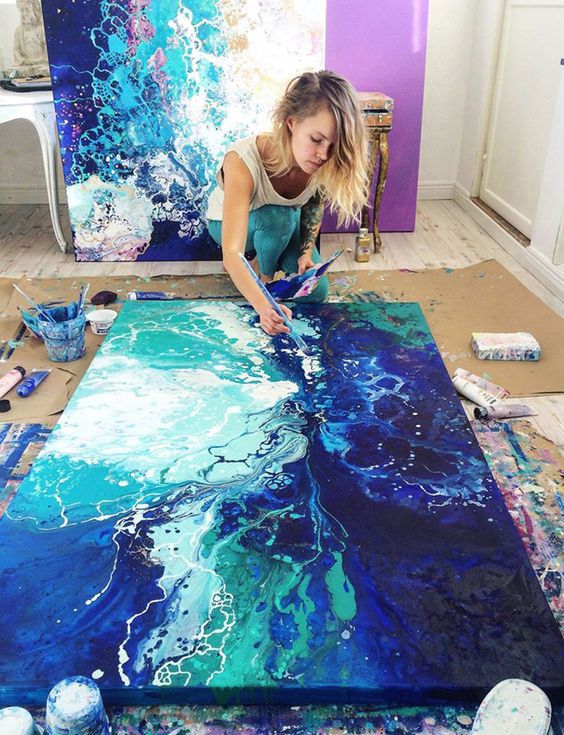 This is my artwork. Although, I would not call it work. This is what I want to do, what I have to do in life. It's beautiful!