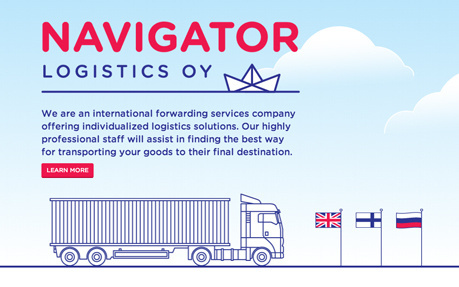 Navigator Logisitcs OY #website #illustration