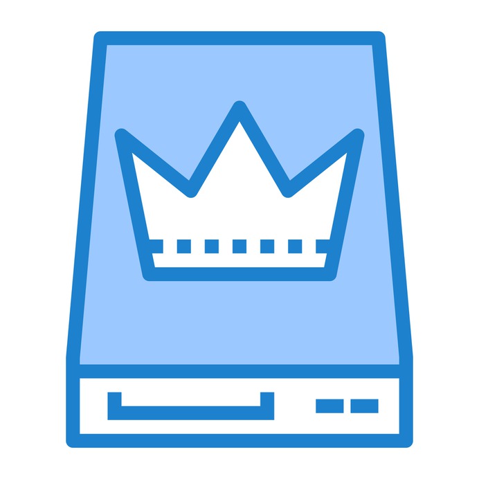 See more icon inspiration related to crown, disk, hard disk, data storage, single, hardware, electronics, master, storage, server and computer on Flaticon.