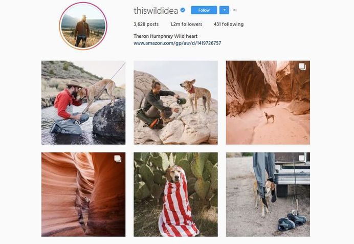 @thiswildidea - Theron Humphrey and his dog Maddie
