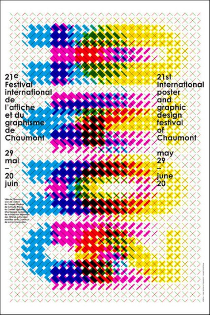 Affiche du festival de Chaumont, 2010 #colorful #festival #poster