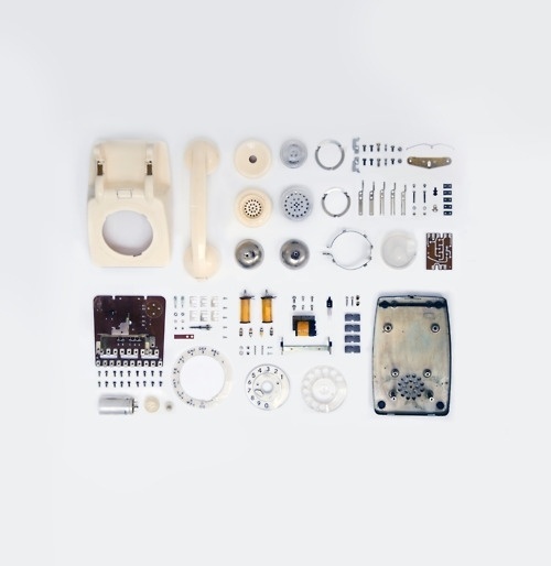 Things Organized Neatly #dial #disassembly #phone #rotary