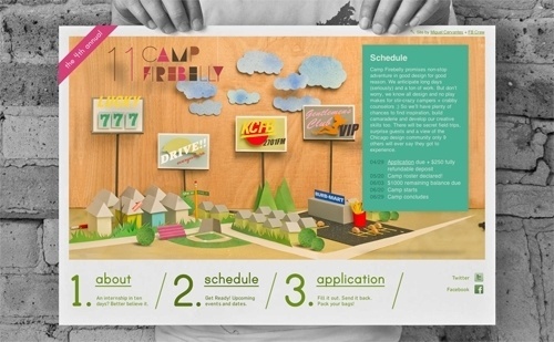 Camp Firebelly 2011 | The Strange Attractor #website #papercraft #diorama #handmade