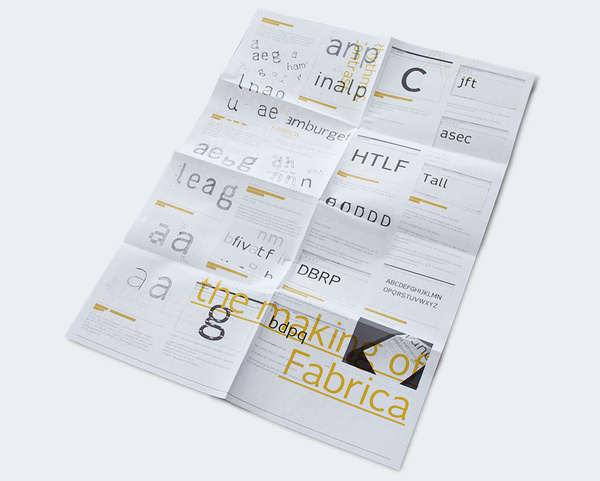 Typeface Fabrica Process Poster — Alvin Kwan #fabrica #font #specimen #process #free #typeface #poster #typography