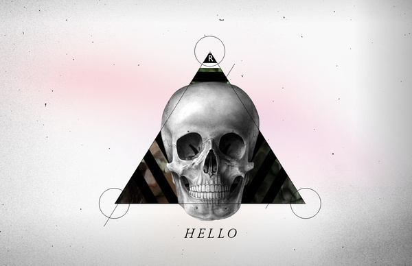 Hello #mario #geometry #logo #skull #mar #cubillos