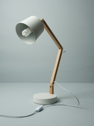 White/Grey Angle Table Lamp 2.0 - Douglas + Bec #lamp