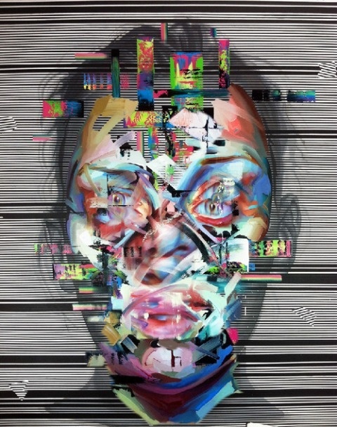 Justin Bower | PICDIT #design #paint #portrait #glitch #art #painting