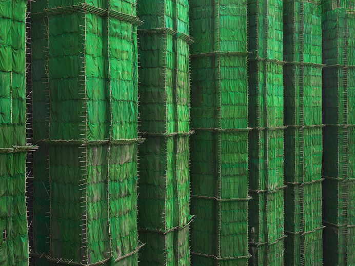 Peter Steinhauer Photographed Colorful Cocoons Architecture in Hong Kong