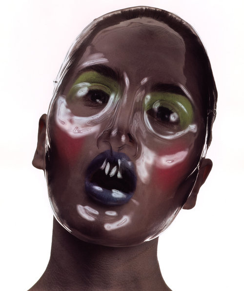 Clear Plastic Beauty Mask , New York, 1996 Dye transfer print © The Irving Penn Foundation