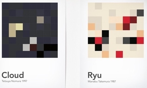 Designer Breaks Down, Mixes Videogame Characters Into 'Scrambled Pixels' - DesignTAXI.com #pixel #videogame #poster