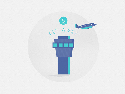 F L Y A W A Y icon #icon #texture #illustration #plane #airport