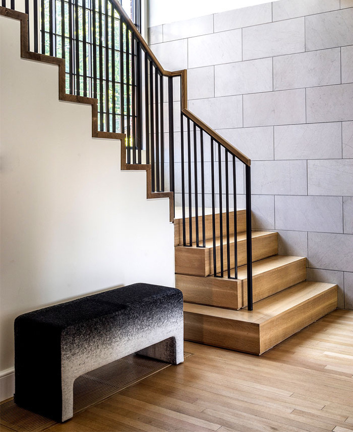 Remodel of Suburban Home in Newton by Hacin + Associates - #stairs, #staircase, #stairway, architecture, stairs
