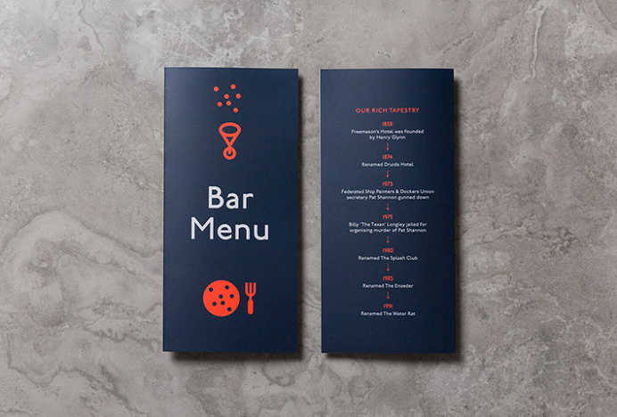 The Water Rat by Hofstede #menu #branding