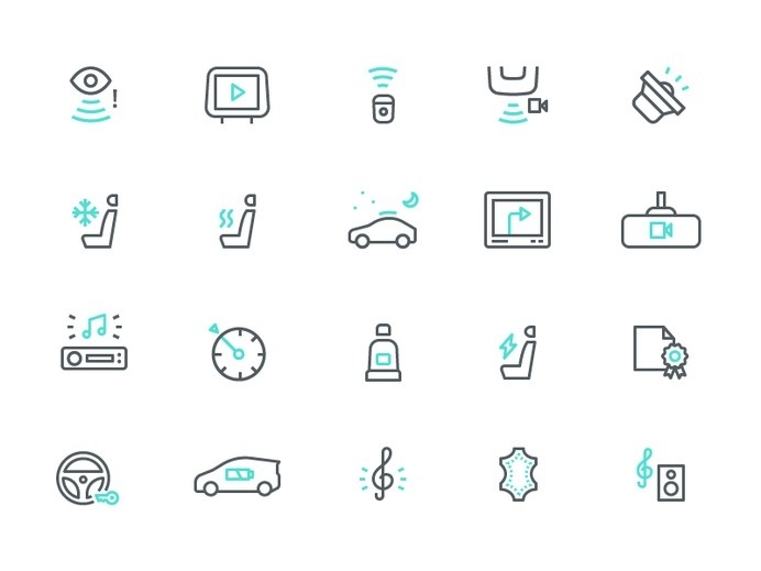 Instamotor Icons #pictogram #icon #sign #motor #set #picto #symbol #car