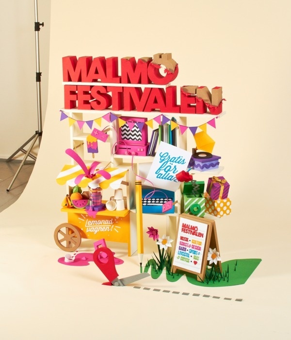 Malmxc3xb6 Festival 2013 on Behance #snask #handmade #paper