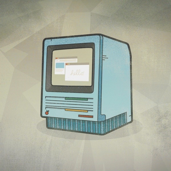 1984 apple macintosh #illustration #vector #computer #apple #1984 #micahburger