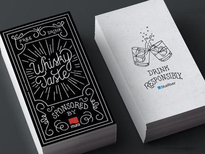 Whisky Taste Vouchers #card #lettering #business #typography