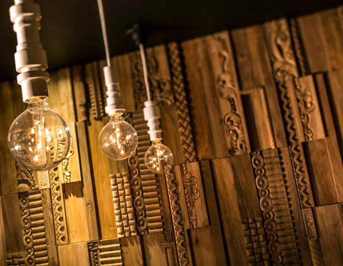 3D Wood cladding by Wonderwall Studios - #design, #decor, #interior,