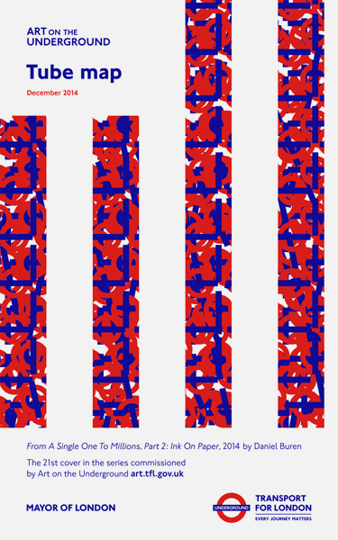 Daniel Buren | Tube Map #poster #graphic