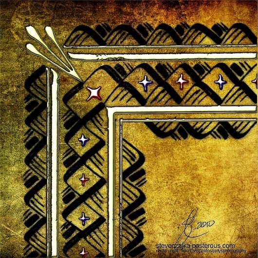 All sizes | Calligraphy Border - Part 5 Illumination | Flickr - Photo Sharing! #calligraphy #frame #manuscripts #burnishing #borders #illuminated #border